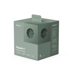 Avolt Steckdose "Square 1" USB-C Oak Green