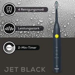 Beurer Elektrische Schallzahnbürste "SC30" Jet Black Green Planet