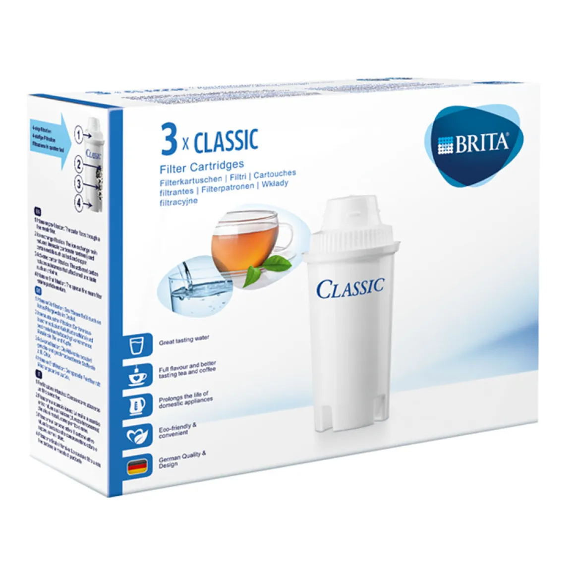 BRITA Wasserfilter-Kartusche "Classic" 3er Pack