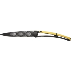 Deejo Taschenmesser Gelbold "Art Déco" 27g
