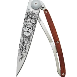 Deejo Taschenmesser Korallenholz mit Motiv