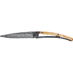 Deejo Taschenmesser Olivenholz mit Motiv