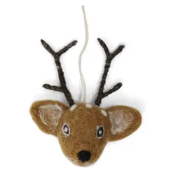 En Gry & Sif Bambi Kopf 9,5cm, Filz braun
