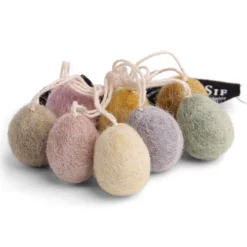 En Gry & Sif 8er Set Mini Eier pastel meliert