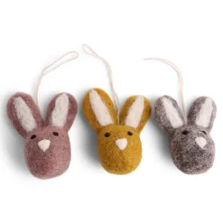 En Gry & Sif 3er Set Mini Hasenköpfe