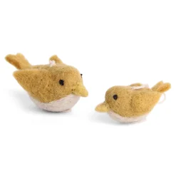 En Gry & Sif 2er Set Vogel gelb