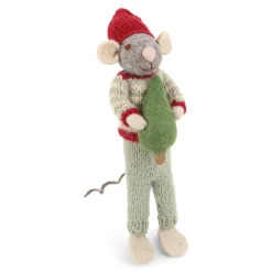 En Gry & Sif Graue Maus mit Baum