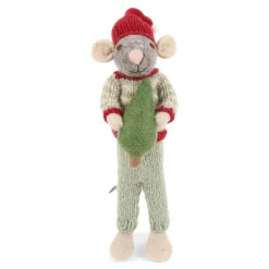 En Gry & Sif Graue Maus mit Baum