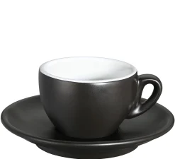 Espressotasse ROMA schwarz matt