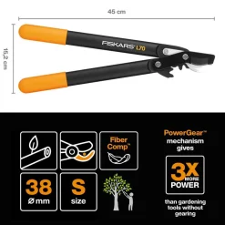 Fiskars Power Gear II, Bypass-Getriebeastschere L70