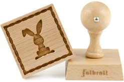 Follkroll Holz-Keksstempel "Knickohr"