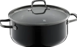 Fusiontec Essential Bratentopf mit Deckel, 24 cm, Black