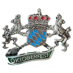 Gaudiknopf Anstecker "Löwen & Wappen"