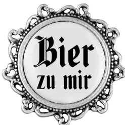 Gaudiknopf Bier zu mir - Anstecker "Klassiker - verziert"
