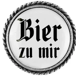 Gaudiknopf Bier zu mir - Anstecker "schlicht"