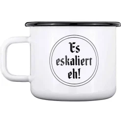 Gaudiknopf Haferl "Es eskaliert eh!"