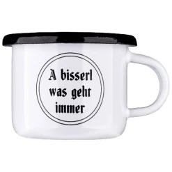 Gaudiknopf Mini-Haferl "A bisserl was geht immer" 50 ml