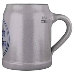 Gaudiknopf Steinkrug "Durscht wiad Sau"