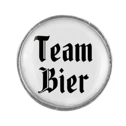 Gaudiknopf Team Bier - Anstecker "Klassiker - schlicht"