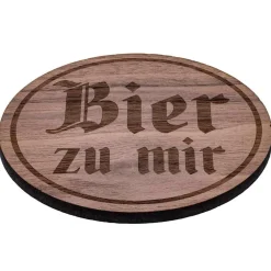 Gaudiknopf Untersetzer "Bier zu mir"