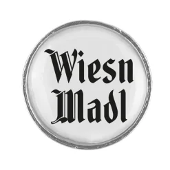 Gaudiknopf Wiesn Madl - Anstecker "Klassiker - schlicht"