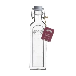 Glasflasche mit Bügelverschluß, eckig, 600 ml