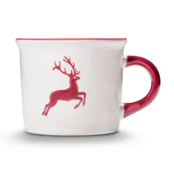 Gmundner Kaffeehaferl "Bordeauxroter Hirsch"