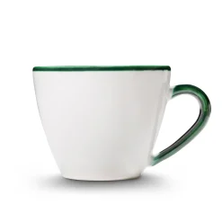 Gmundner Kaffeetasse Gourmet "Grüner Rand"