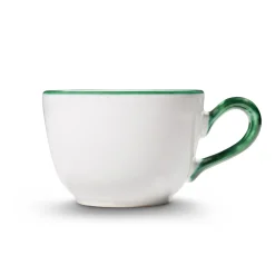 Gmundner Kaffeetasse "Grüner Rand"