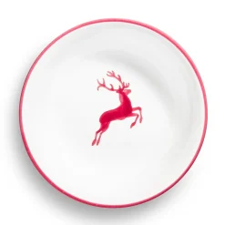 Gmundner Kompottschale "Bordeauxroter Hirsch"