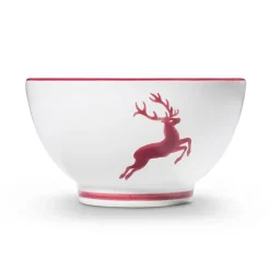 Gmundner Müslischale "Bordeauxroter Hirsch"
