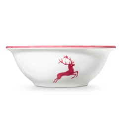Gmundner Salatschüssel "Bordeauxroter Hirsch"