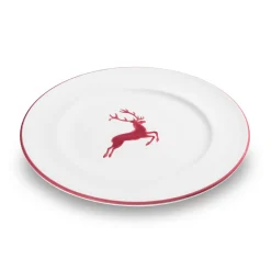 Gmundner Speiseteller Gourmet "Bordeauxroter Hirsch"
