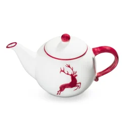 Gmundner Teekanne "Bordeauxroter Hirsch"
