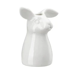 Hasen Vase Weiß 11cm