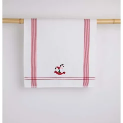 Kleinmann Geschirrtuch "Schaukelpferd" rot 50x70cm