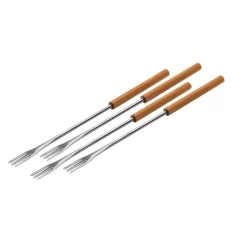 Kuhn Rikon Fonduegabeln "Kirschholz" 4er-Set 26 cm