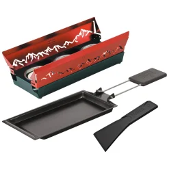 Kuhn Rikon Raclette-Set "Alpenglühen" schwarz rot ø 13 cm