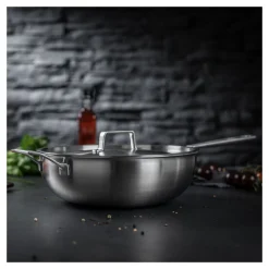 Kuhn Rikon Wok "Culinary Fiveply" unbeschichtet Ø 28 cm