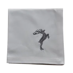 Landherzl Serviette "Grau mit Hirsch"
