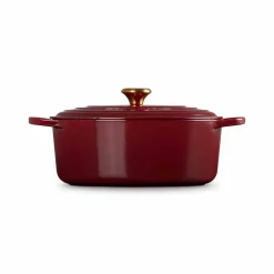 Le Creuset Guss-Bräter oval "Garnet Signature"