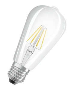 LED STAR RETROFIT CL EDISON40 FIL 4,5W/827 E27 klar non dim 470LM BOX