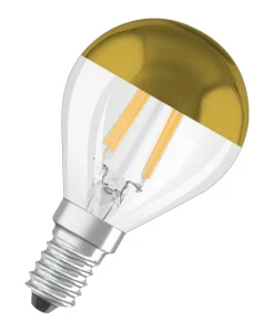 LED STAR RETROFIT CLP 37 FIL Mirror Gold non-dim4W/827 E14 420LM BOX