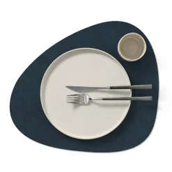 Lind DNA Tischset "Curve Nupo" Dunkelblau