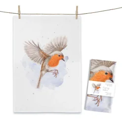 Maluu Geschirrtuch 50x70cm "Flying Robin"