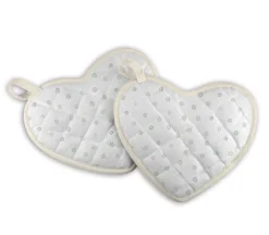Maluu Topflappen-Paar Herzform " Bunny Bliss"