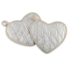 Maluu Topflappen-Paar Herzform "Chicken & Rooster"