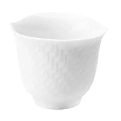 MEISSEN Kopchen/Becher ohne Henkel "Wellenspiel Relief weiß"