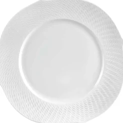 MEISSEN Platzteller "Wellenspiel Relief" Biskuit weiß