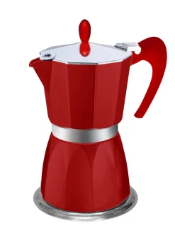 Monkano Herdkocher Alu Induktion "Catania rosso" 3 Tassen